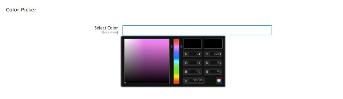 How to Add Color Picker on Store Configuration in Magento 2
